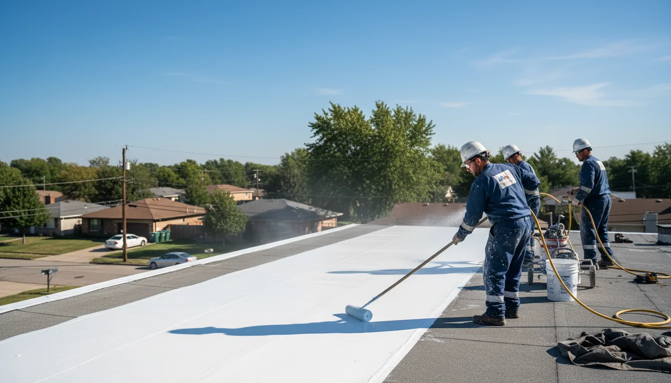 Commercial roof coating in Mission, TX near me